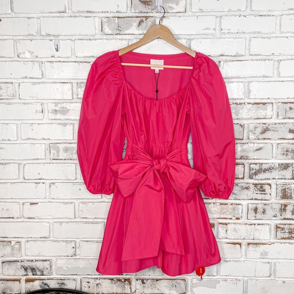 cinq a sept Dresses & Skirts - Cinq a Sept Delilah Pink Azalea Puff Sleeve Mini Dress